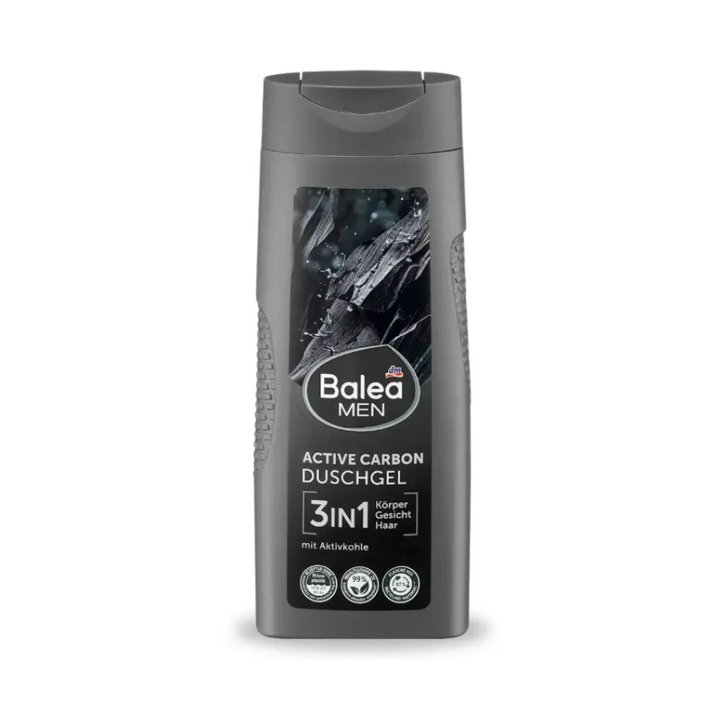 Balea MEN 3en1 Shampoing & Gel douche Active Carbon 300ml