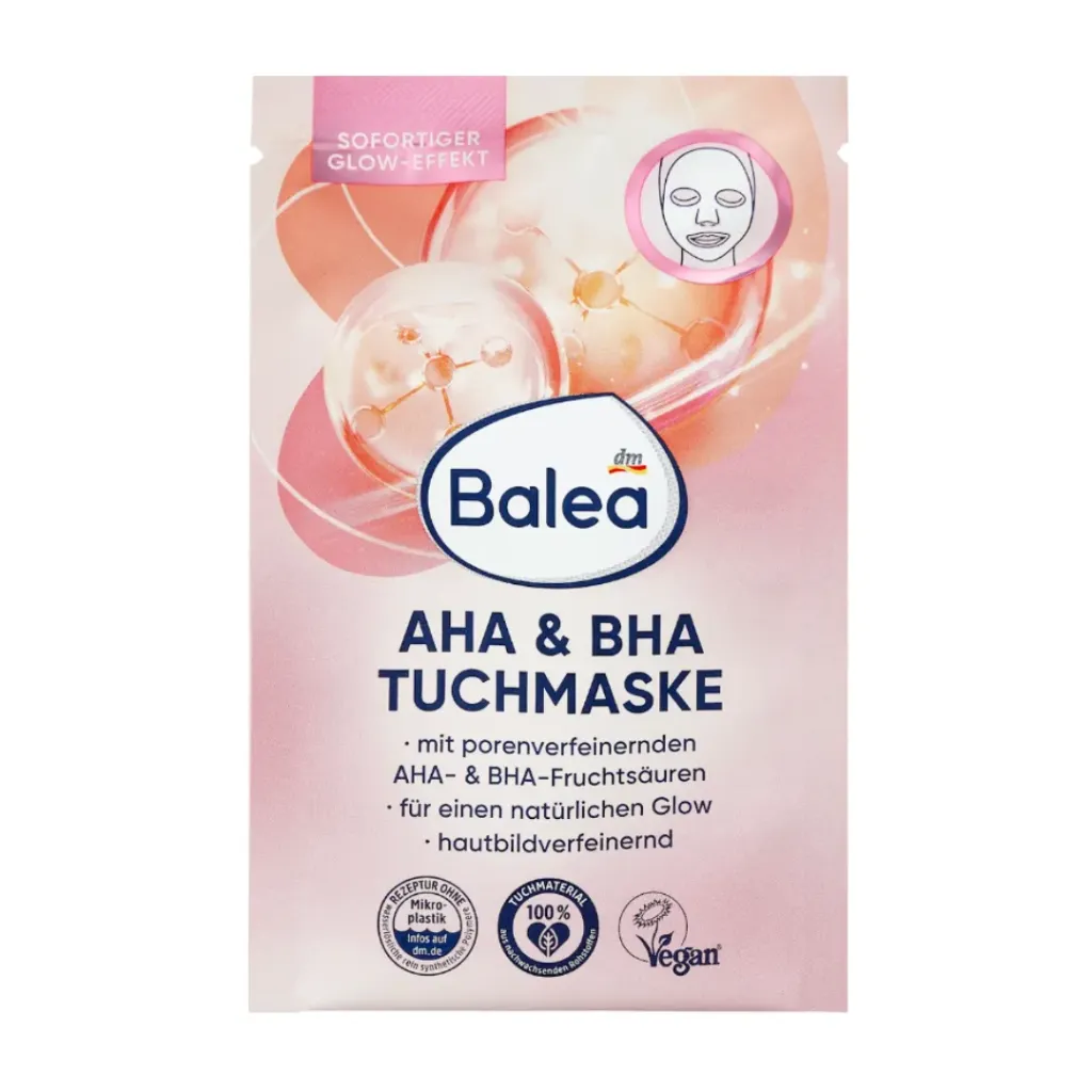 [382624] Balea Masque en feuille AHA & BHA 1 pièce