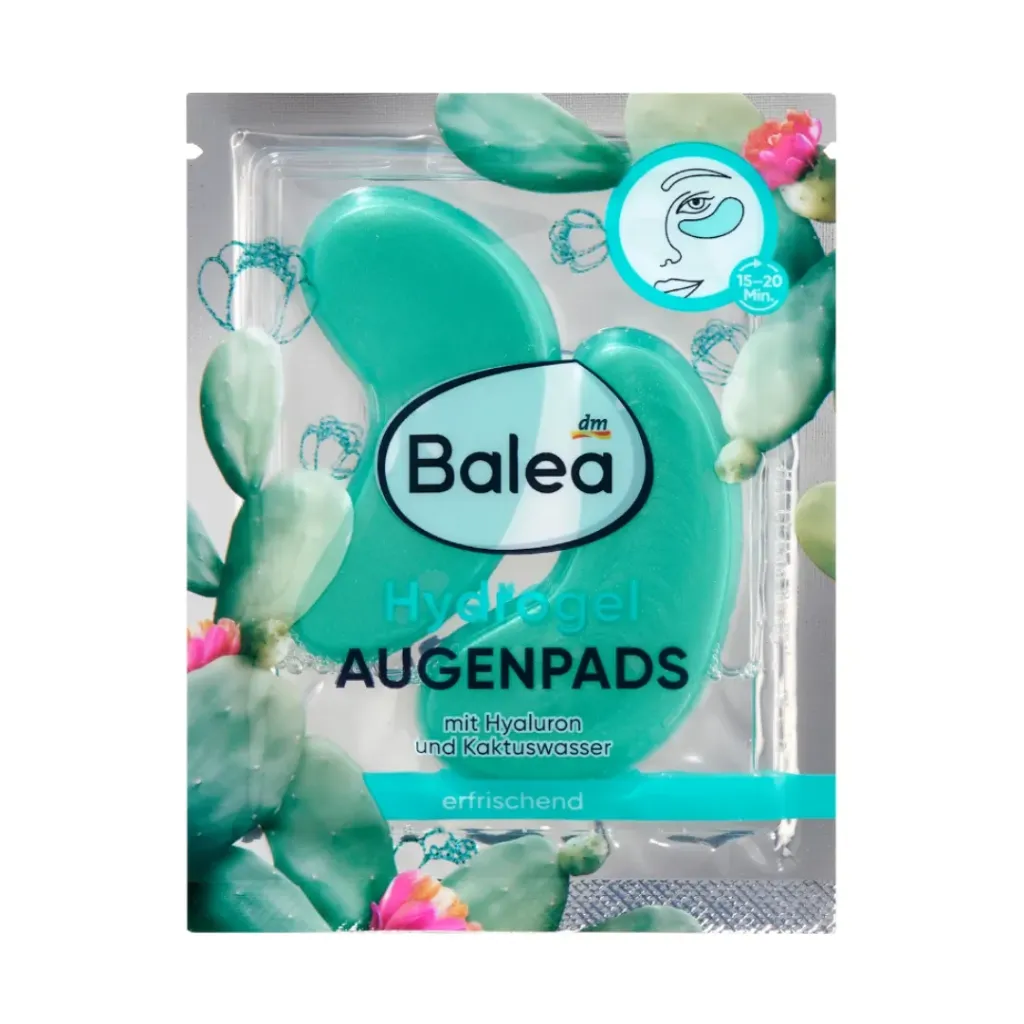 [521856] Balea Patchs pour les yeux Hydrogel à l'eau de cactus (1 paire) - 2 unités