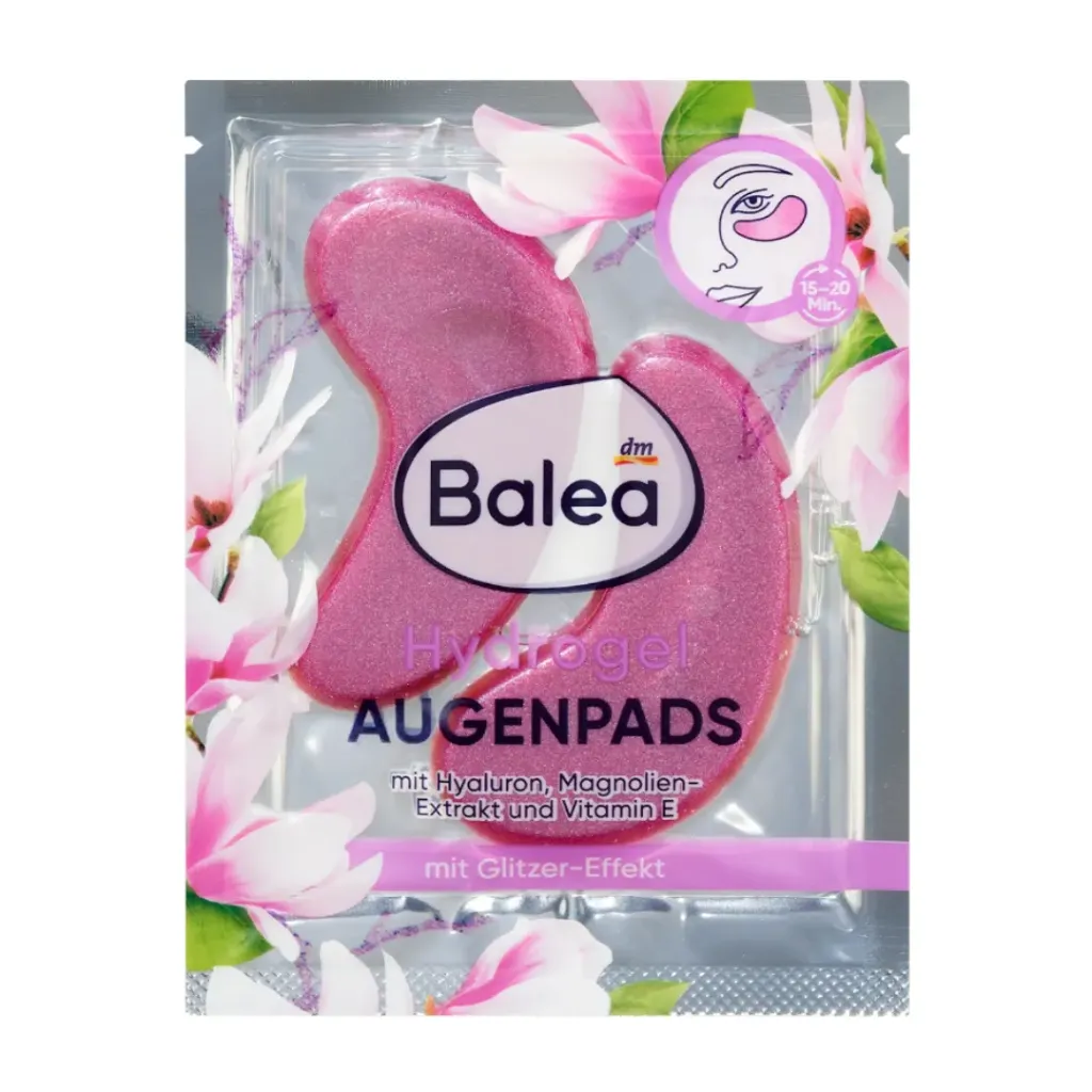 [521917] Balea Patchs pour les yeux en hydrogel Glitzer (1 paire) - 2 pièces