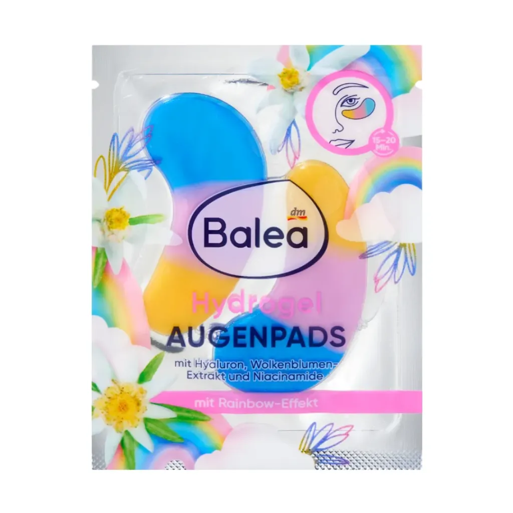 [185355] Balea Patchs pour les yeux Hydrogel Rainbow (1 paire) - 2 unités