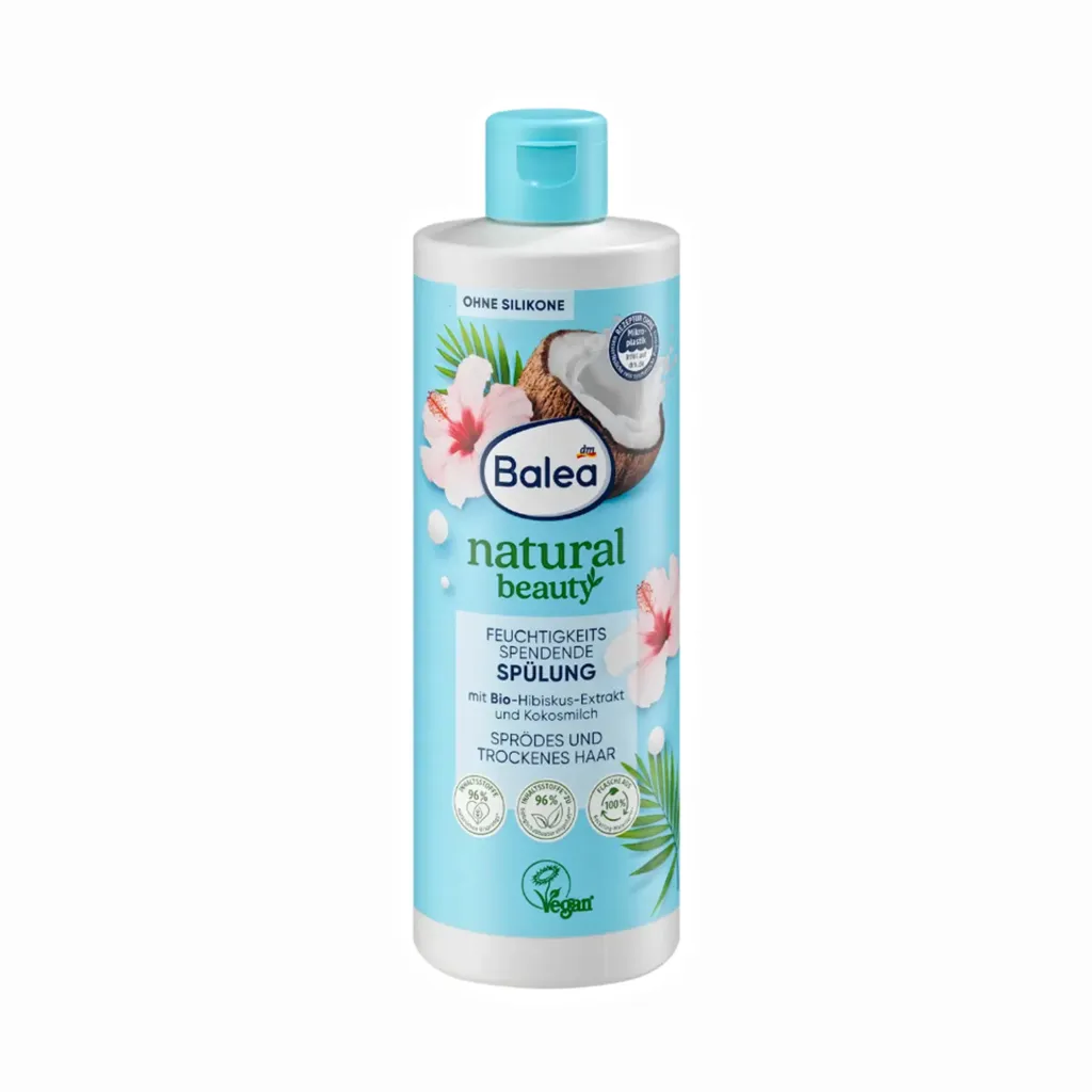 [238952] Balea Après-shampoing Natural Beauty à l'extrait d'hibiscus et au lait de coco 350ml