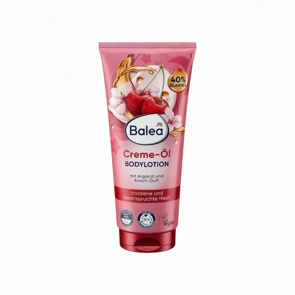 Balea Lotion du corps crème-huile à la cerise 200 ml