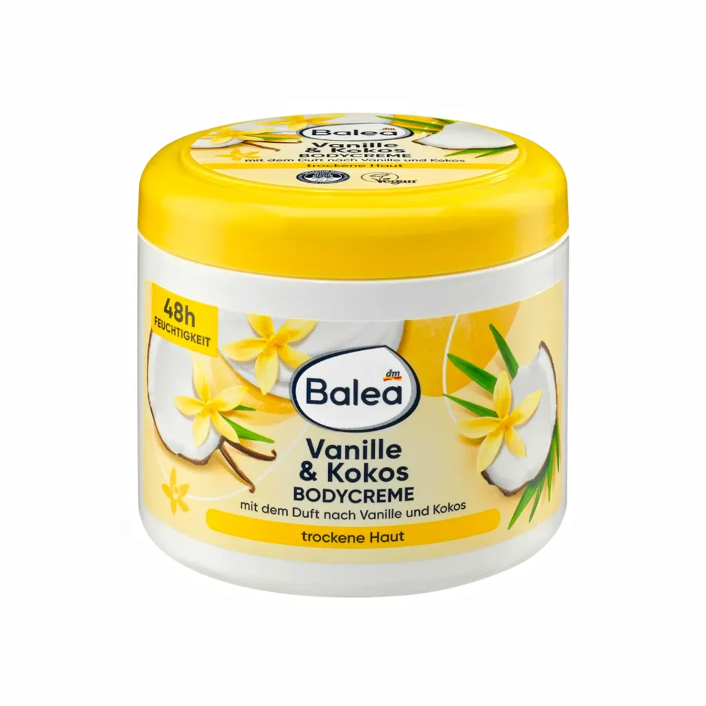 Balea Crème pour le corps vanille et noix de coco 500ml