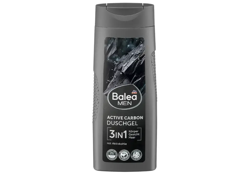 Balea MEN 3en1 Shampooing & Gel douche Active Carbon 300ml